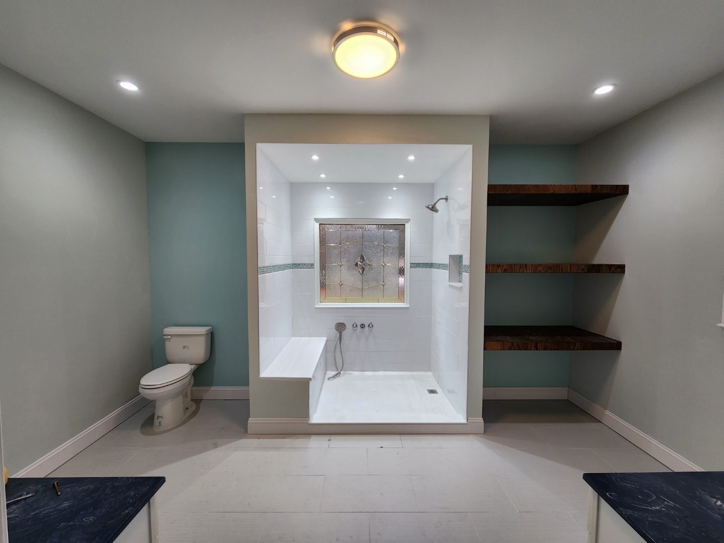 Master bathroom renovation completed by His Handy Hands